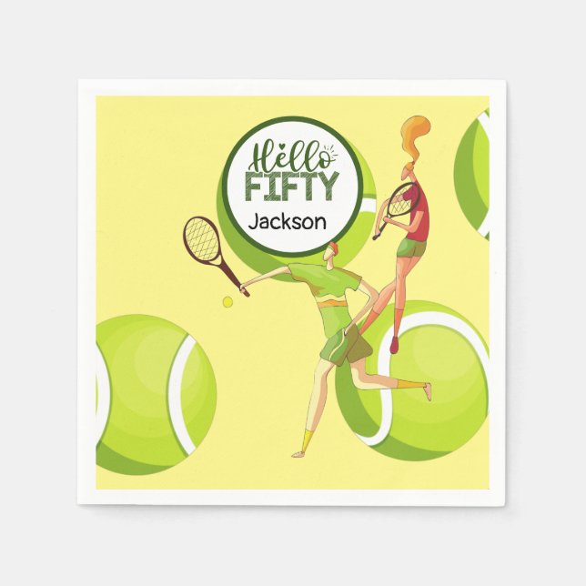 Servilleta De Papel 50 Aniversario del Tenis (Anverso)