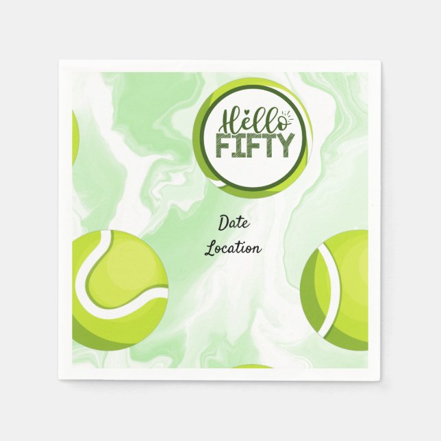 Servilleta De Papel 50 Aniversario del Tenis (Anverso)