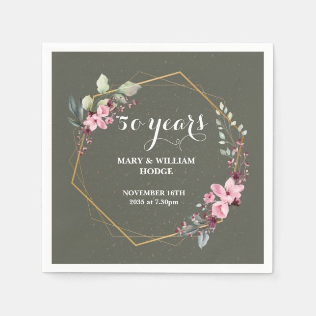 Servilleta De Papel "50 años de eternidad: un aniversario para recorda (Anverso)