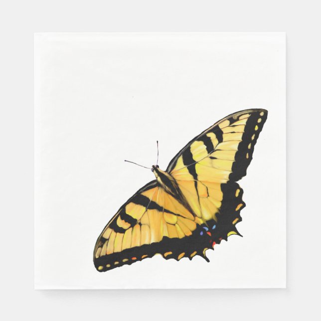 Servilleta De Papel 50 Napkins de papel Tiger Swallowtail (Anverso)