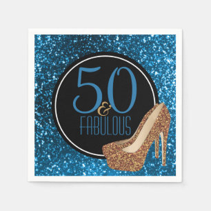 Servilleta De Papel 50 y 50.os tacones altos el elegantes fabulosos