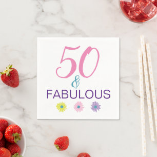 Servilleta De Papel 50 y fabulosa margarita ilustrada