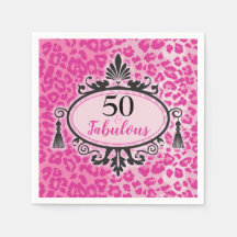 50 y fabulosas Napkins de 50 cumpleaños