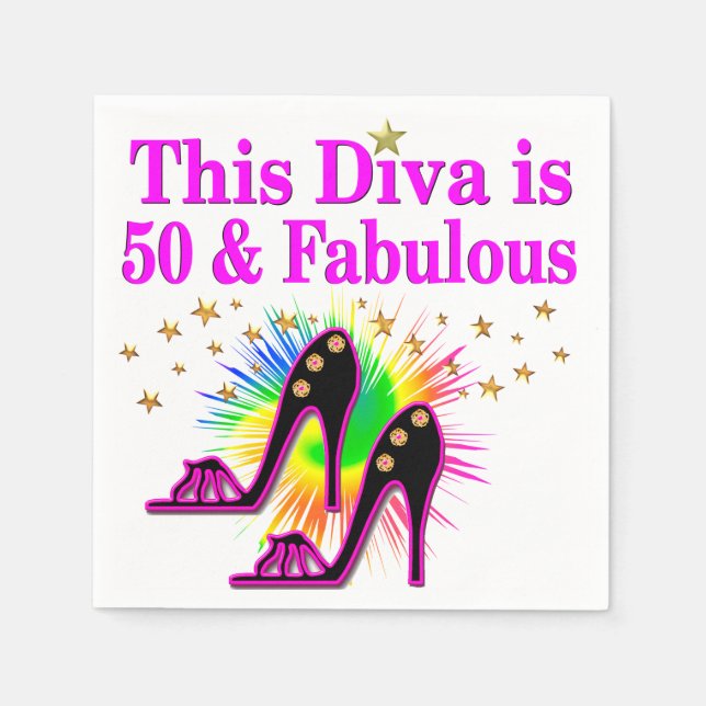 SERVILLETA DE PAPEL 50 Y FABULOSO (Anverso)