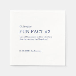 Servilleta De Papel 50 y fabuloso hecho de cumpleaños número 50