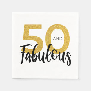 Servilleta De Papel 50 y fabuloso periódico de cumpleaños