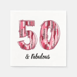 Servilleta De Papel 50 y fabulosos pincel rosa y leopardo