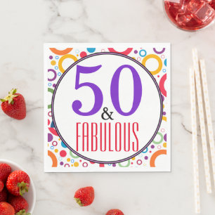 Servilleta De Papel 50 y Fabulosos Tipografías Geométricas Coloridas