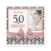 50 y Fabulous Rosa damasco de arco dorado 50 cumpl