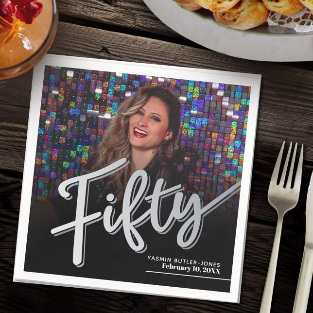 Servilleta De Papel 550.º guión fotográfico del personalizado de cumpl (Subido por el creador)