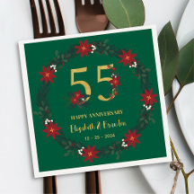 55° Aniversario Navidades personalizados servillet