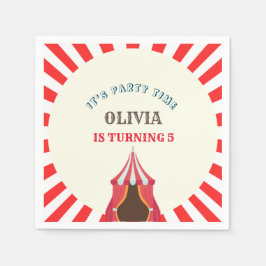 Servilleta De Papel 5.º TEMA DEL Círculo de Cumpleaños