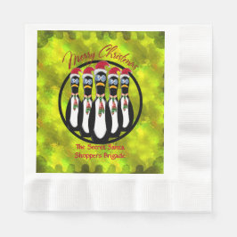 Servilleta De Papel 5 divertidos pingüinos de Santa Pingüinos personal