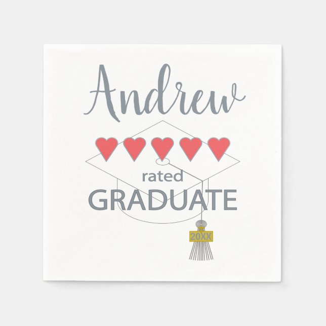 Servilleta De Papel 5 Graduado De Carácter Cardíaco (Anverso)