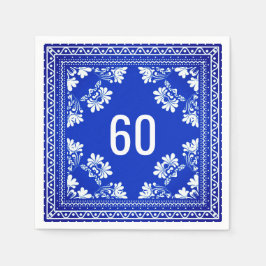 Servilleta De Papel 60.ª Bandana Azul