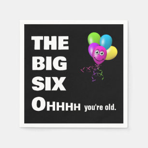 Servilleta De Papel 60.ª fiesta de cumpleaños con humor viejo