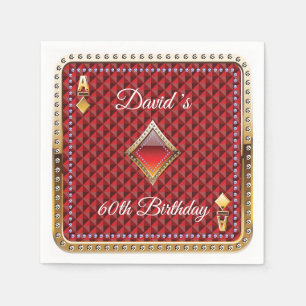 Servilleta De Papel 60.ª tarjeta de juego de póquer Casino Napkins de 