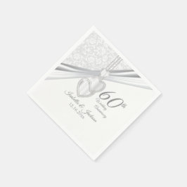 Servilleta De Papel 60.º Aniversario del Boda del Diamante