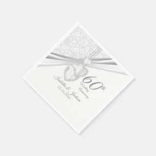 Servilleta De Papel 60.º Aniversario del Boda del Diamante