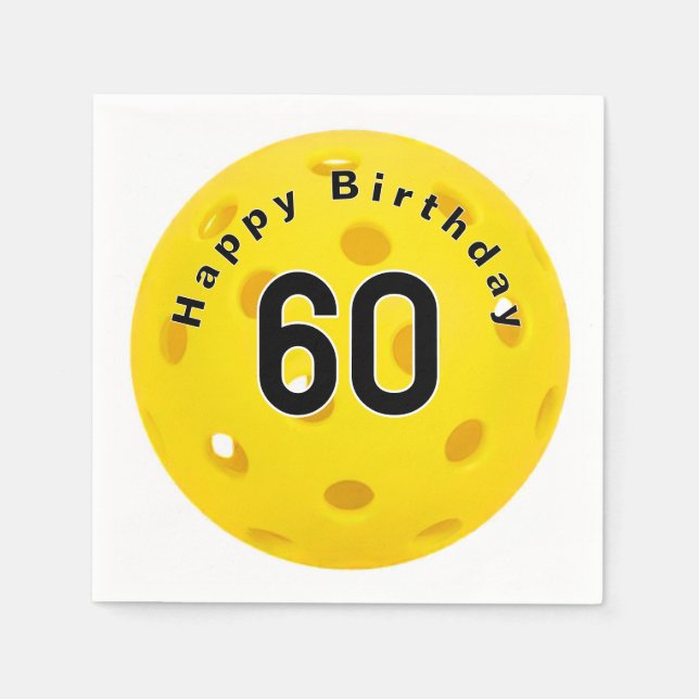 Servilleta De Papel 60.º cumpleaños (Anverso)