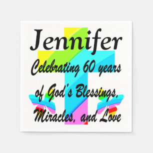 SERVILLETA DE PAPEL 60.º NAPÓN CRISTIANO PERSONALIZADO