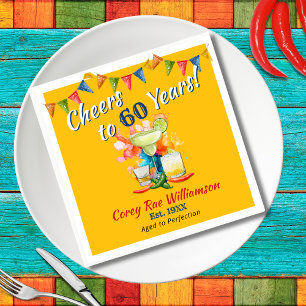 Servilleta De Papel 60 años de Fiesta Mexicana Saluda a 60 años