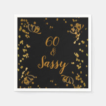 60 años y oscuro negro de cumpleaños número 60 | F