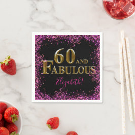 Servilleta De Papel 60 cumpleaños