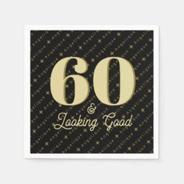 Servilleta De Papel 60 y luce buen cumpleaños