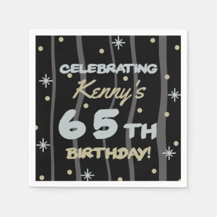Servilleta De Papel 65ª fiesta de cumpleaños Añadir tu nombre