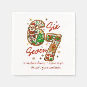 Servilleta De Papel 6 Galletas Abajo, 7 Más por Ir – Humor Navideño de
