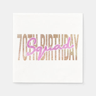 Servilleta De Papel 70.ª cita del escuadrón de cumpleaños