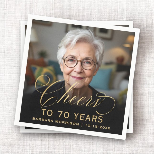 Servilleta De Papel 70.ª festividad festividad festividad con guión de (Subido por el creador)