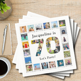 Servilleta De Papel 70.º cumpleaños Diseñar tu propio Collage de fotos