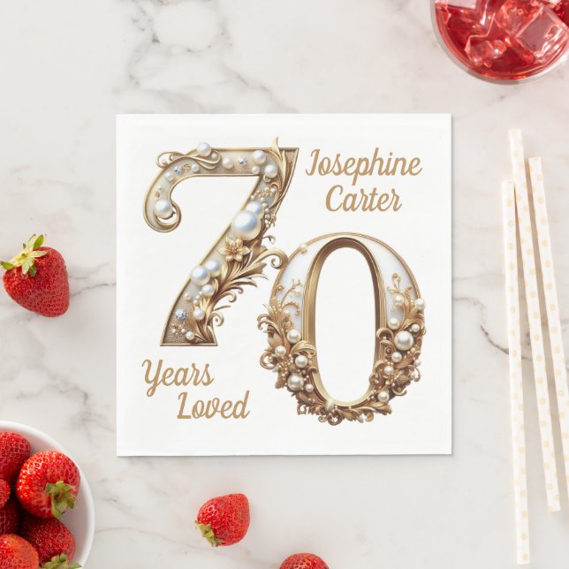 Servilleta De Papel 70.º Fiesta elegante (In situ)