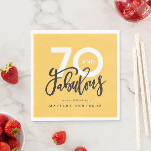 Servilleta De Papel 70 años haciendo que 70 se vea bien moderno