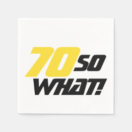 Servilleta De Papel 70° cumpleaños 70 Qué Fiesta gracioso