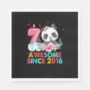 Servilleta De Papel 7 años de edad Impresionante desde 2016 Panda 7 cu