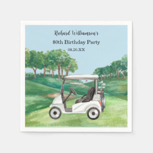 SERVILLETA DE PAPEL 80 (CUALQUIER AÑO) CURSO DE GOLF DEL PARTIDO CUMPL