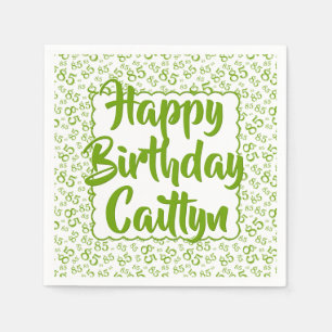 Servilleta De Papel 85º cumpleaños Patrón de número aleatorio de vieir