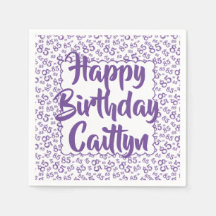 Servilleta De Papel 85.º cumpleaños Patrón de número aleatorio de viei