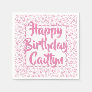Servilleta De Papel 85.º cumpleaños Patrón de número aleatorio Vieira 