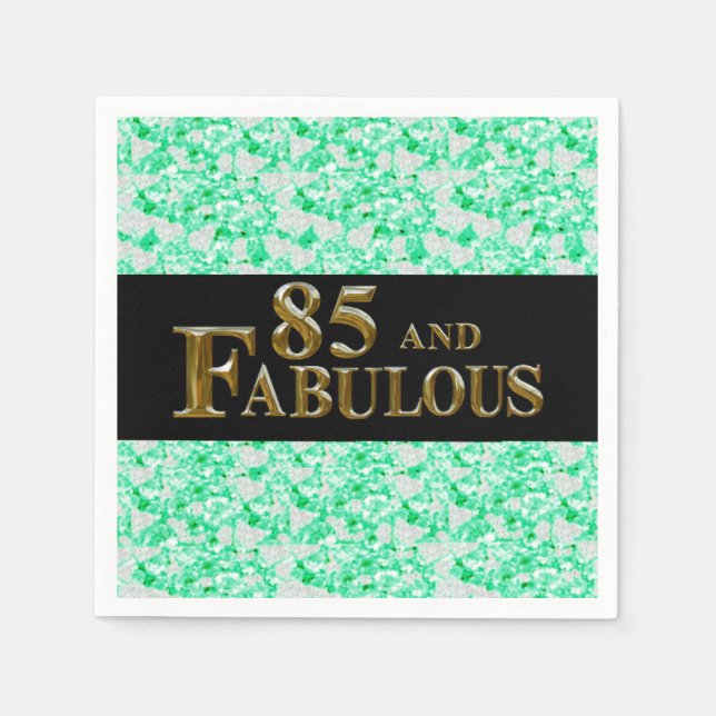 Servilleta De Papel 85 cumpleaños (Anverso)