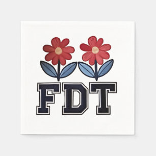 Servilleta De Papel 8647 Sutil Anti Trump Anti MAGA 86 47 Floral Boho