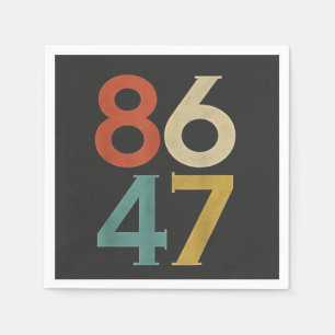 Servilleta De Papel 86 47 Trump Retro de Guay contra Trump