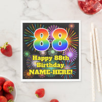 88º cumpleaños: Patrón de fuegos artificiales dive