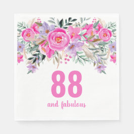 Servilleta De Papel 88.ª fiesta floral rosa