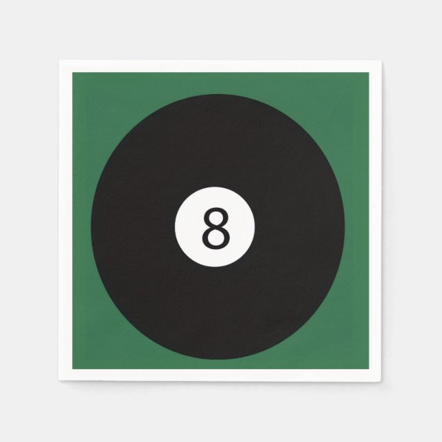 Servilleta De Papel 8 Ball (Anverso)