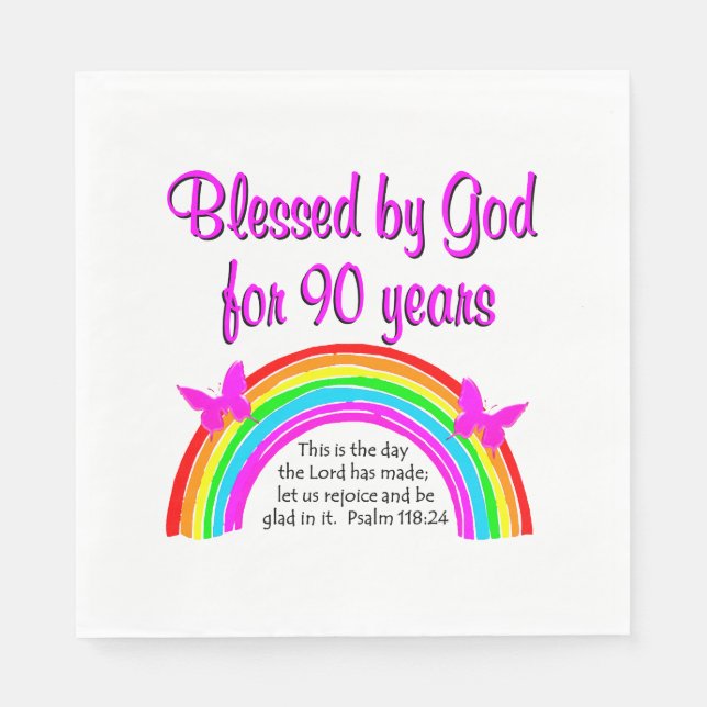 SERVILLETA DE PAPEL 90.ª BENDICIÓN (Anverso)