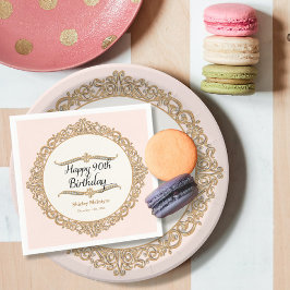 Servilleta De Papel 90.ª feliz celebración del Fiesta de cumpleaños